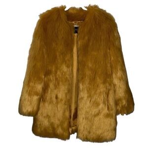 Wendy Williams Mustard/Yellow Faux Fur
Jacket( Size Small)